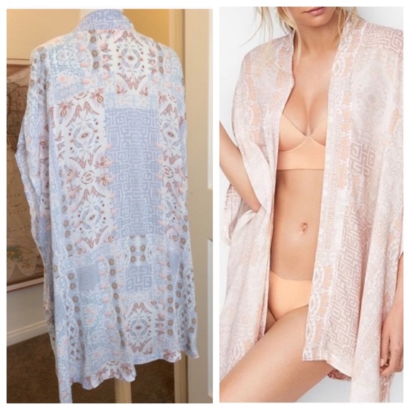 Victoria's Secret Cover Up Kimono in Baby Blue OS - Picture 4 of 6